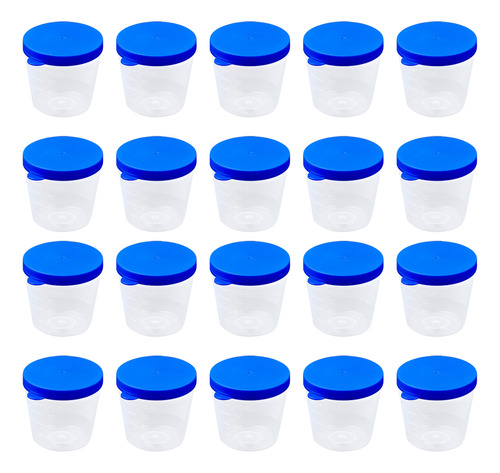 Paquete De 100 Vasos De Plástico Para Muestras De 40 Ml Para