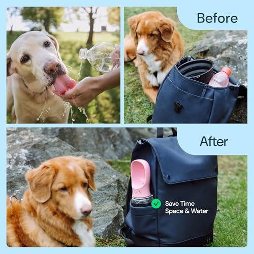 Botella De Agua Para Perros Ligera Y A Prueba De Fugas