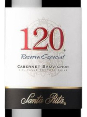 Pack De 12 Vino Tinto Santa Rita 120 Cabernet Rva. Esp. 187