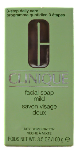 Clinique Combinación De Jabón Facial Suave Y Seco, 3.5 On.