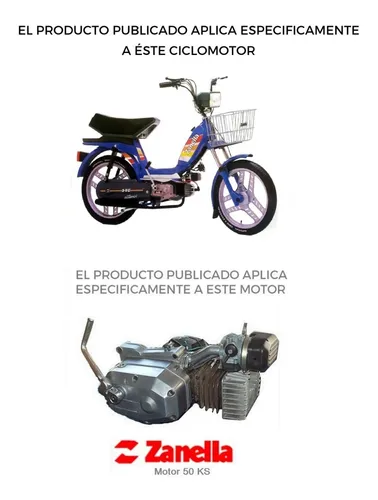 Zanella 50 Due Automix Juego Cates Motor Admision Flapper