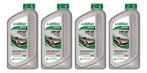 Kit 4 Litros Óleo Lubrax Supera Flex 5w40 A3 B4 Vw 508 509