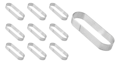 Paquete De 10 Anillos Ovalados Para Tartas, Anillos