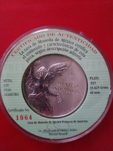 Onza Plata Del Milenio Año 2000 D.c