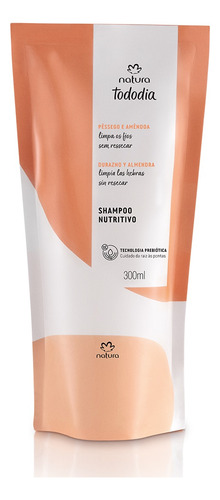 Refil Shampo Condicionado Natura Tododia Pêssego E Amêndoa