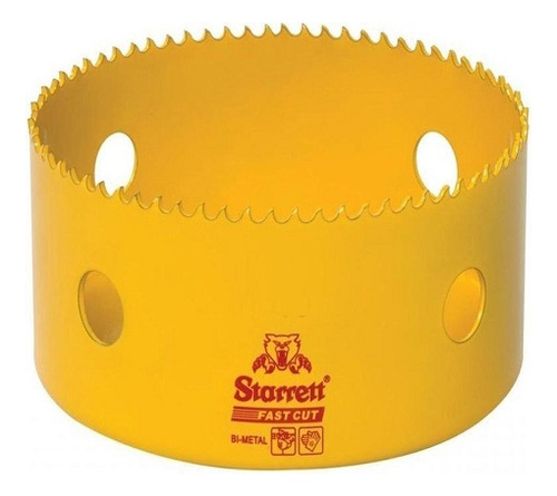 Serra Copo Aço Rápido Ferro E Madeira 70mm Starrett Fast Cut