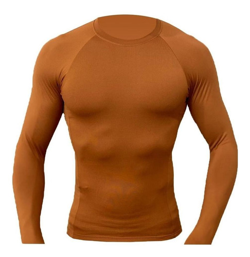 Camisa Térmica Segunda Pele Masculina Com Proteção Fpu50+