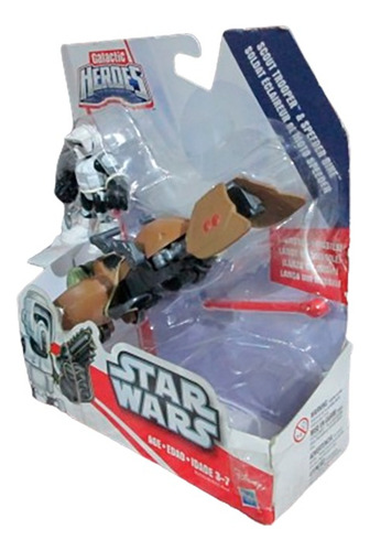 Figura Star Wars Galactic Heores Scout Trooper Speeder Bike