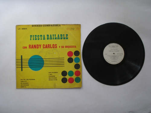 Lp Vinilo Randy Carlos Orq Fiesta Bailable Colombia 1970