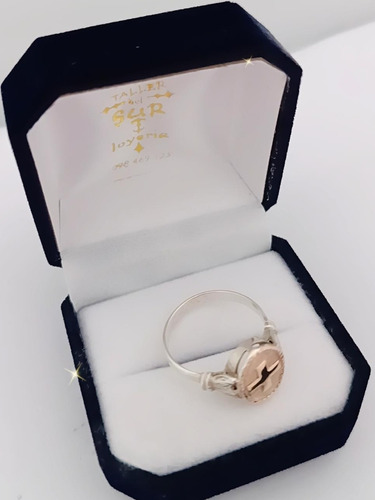 Anillo Profesión Oficio Enfermera Plata Y Oro