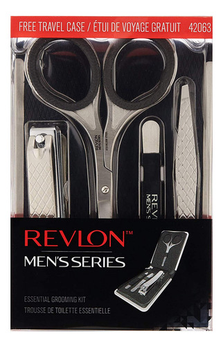 Kit De Aseo Revlon Para Hombre, Cortaúñas, Tijeras Y Pinzas