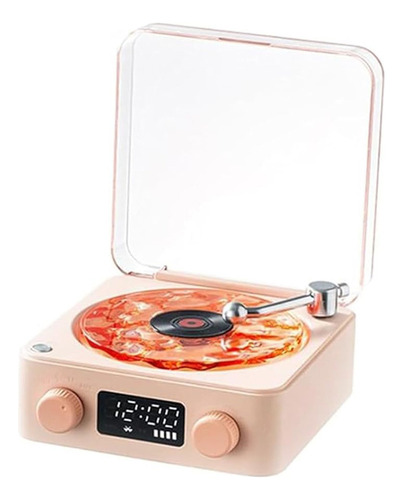 Altavoz Retro De Vinilo Con Reproductor De Discos