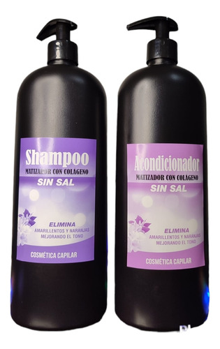 Matizador De Rubios 2 Litros Shampoo + Acondicionador $ 1190