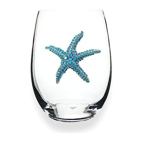 Copa De Vino Sin Tallo Estrella De Mar Joya, 21 Oz. Reg...