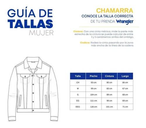 Tallas de chamarras para mujer hot sale