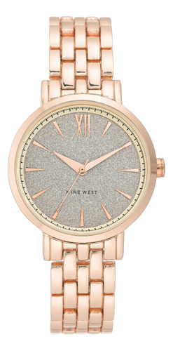 Reloj Nine West Nw/2402glrg Para Mujer En Tono Oro Rosa