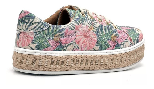 tenis flatform florido