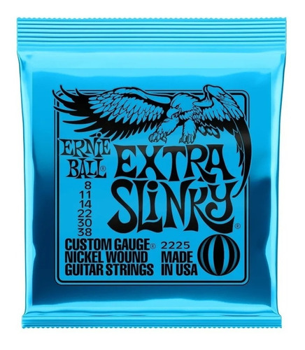 Ernie Ball 2225 Cuerdas Guitarra Electrica 8-38 10x