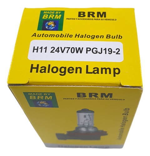 Ampolleta H11 24v 70w Brm Luz Cálida