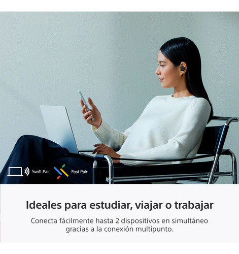 Audífonos Bluetooth Con Noise Cancelling Wf-c710n Sony