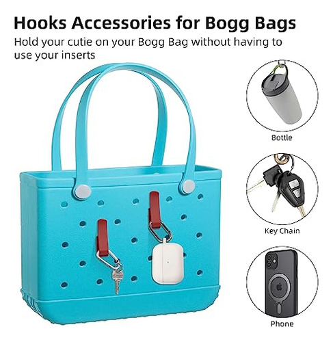 Kit 2 Ganchos Accesorios Bolsa, Conector Llaves Y Soporte Má