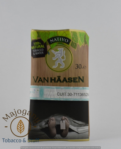 Tabaco Van Haasen X 30 Gr. Para Armar Van Hassen Tabaco.