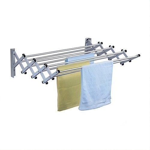 Tendedero Pared Retráctil Acero Inoxidable Plegable Premium Acero