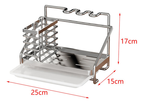 Soporte De Esponja Para Fregadero De Cocina, Escurridor