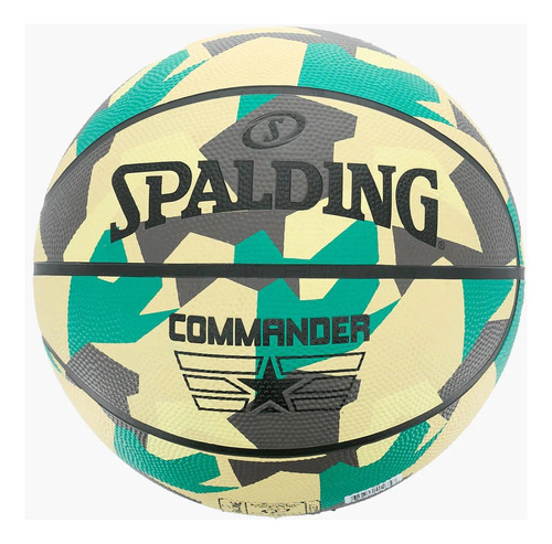 Balon Baloncesto Spalding Commander Numero7 Caucho Camuflado Color Beige