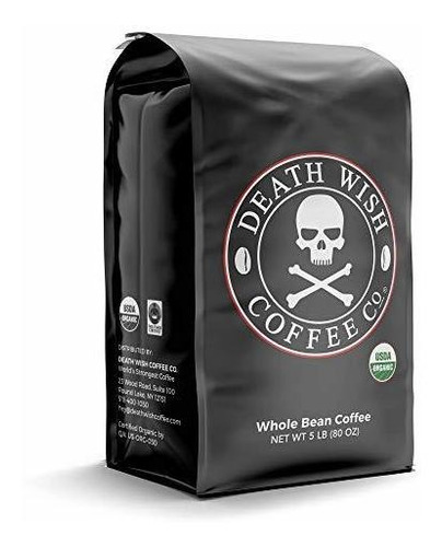 Death Wish Coffee Grano De Café, Café Más Fuerte Del Mundo, 