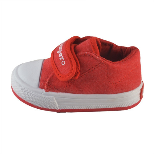 Zapatilla Bebe Puntera Abrojo Rojo Pampero Infantil