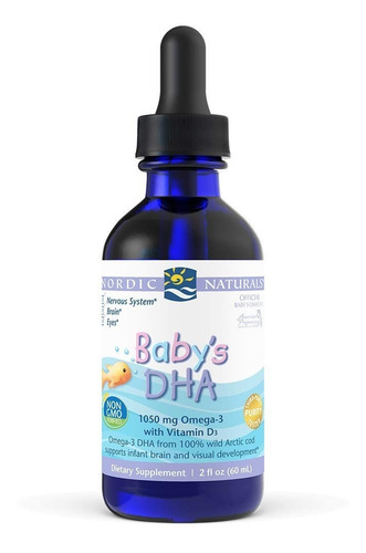 Baby's Dha Com Vitamina D3 - Nordic Naturals 60ml Importado