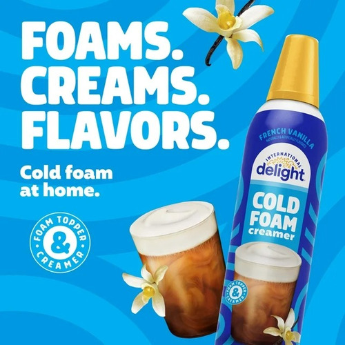 Cold Foam Crema Para Café Int'l Delight French Vanilla 396g