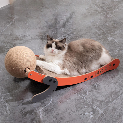 Tablero Rascador Para Gatos Con Bola De Sisal, Almohadilla