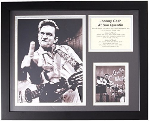Johnny Cash En San Quentin Coleccionable | Foto Enmarcada Co