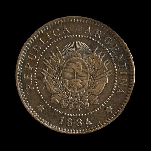 Moneda Argentina 1 Centavo 1884 - Km#32