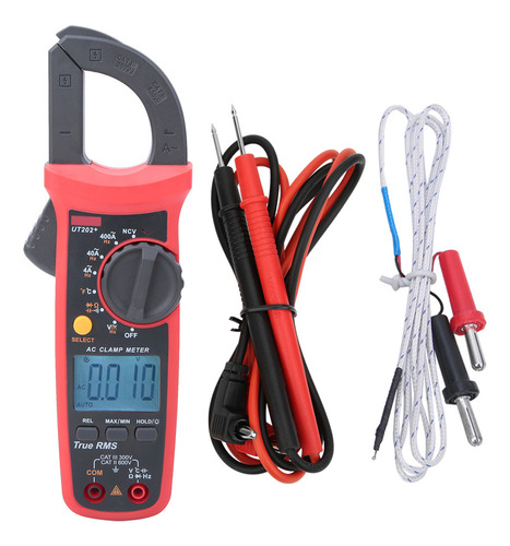 Pinza Amperimétrica Lcd Uni T Ut202+ Portátil Y Automática
