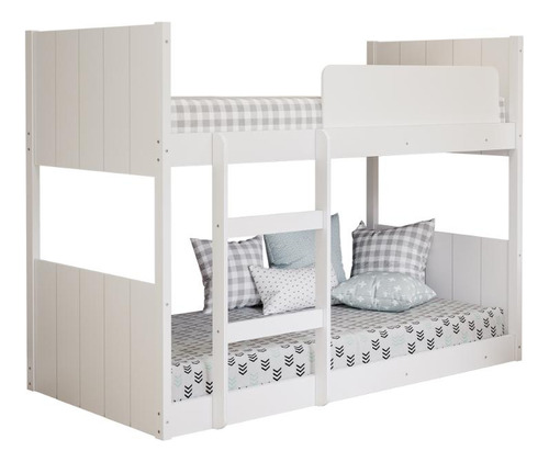 Beliche Infantil Proteção Lateral Pietra Cimol Mdf Branco