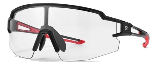 Óculos Ciclismo Fotocromático Preto Vermelho Rockbros