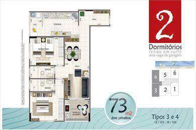 Imagem 5 de 9 de Apartamento Em Praia Grande Bairro Aviação - V2977