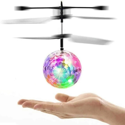 Brinquedos de bola leve de avião de indução voadora com luz
