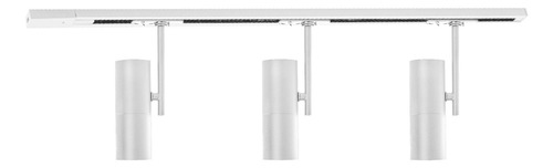 Kit Riel 2 Metros De Sobreponer 4 Spots Kino Illux Tl-5140 Estructura Blanco
