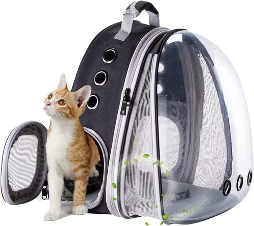 Mochila Para Gatos Expandible, Se Ajusta Hasta 20 Libra...