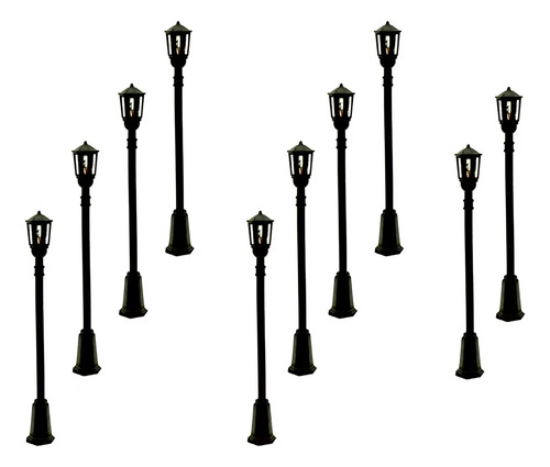 10 Farol Arbotante Maqueta Modelo Diorama Mod 4 Esc 1:100