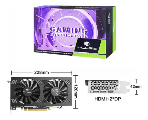 Amd Mllse Rx 580 8gb 2048sp Tarjeta De Video