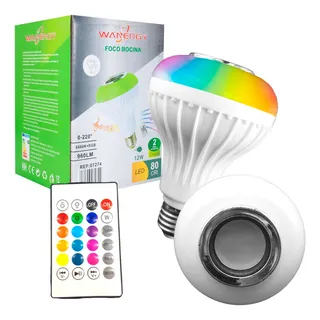 Foco Wanergy Led 12w Con Bocina Rgb Control Remoto