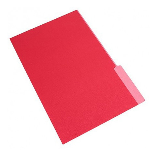 Carpeta De Fibra Roja Oficio X 10 Unidades