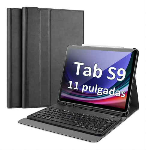 Funda Teclado Keyboard Ñ Para Samsung Galaxy Tab S9/s9 Fe