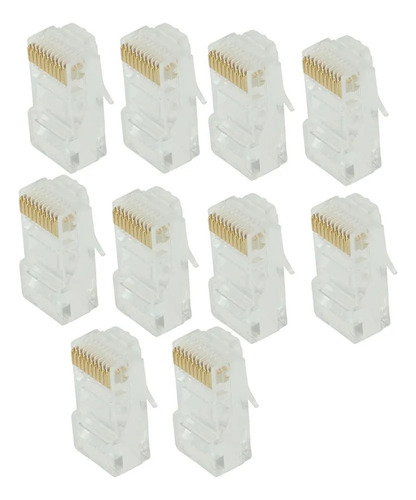 Paquete De 10 Módulos De Conector De Red Rj50 Keystone 0p10c