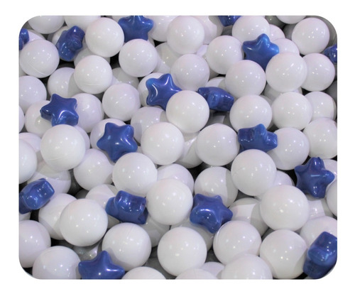 Pelotas Para Alberca Con Estrellas 50 Pzs. Azules